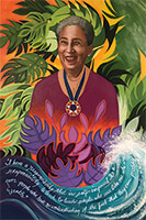 painting entitled Dr. Antonia Pantoja by Maria Dominguez.