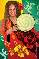 painting entitled Dr.Nydia Edgecombe by Maria Dominguez.