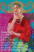 painting entitled Dr. Whilemina Perry by Maria Dominguez.