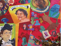 Dolores Huerta, detail from "When Women Pursue Justice", sponsored by Artmakers, Inc.